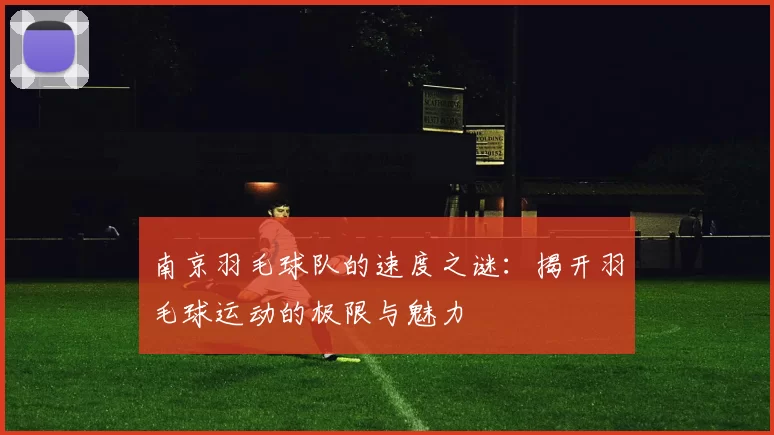 南京羽毛球队的速度之谜：揭开羽毛球运动的极限与魅力
